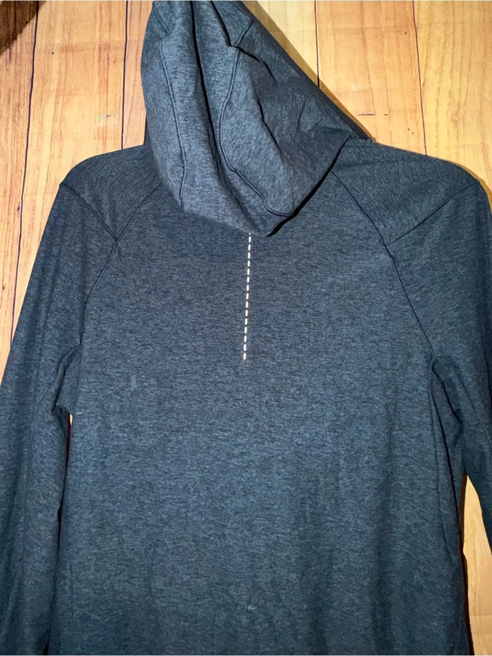 Lululemon Men’s Surge Warm Full Zip Heathered Moroccan Blue Black Size Medium